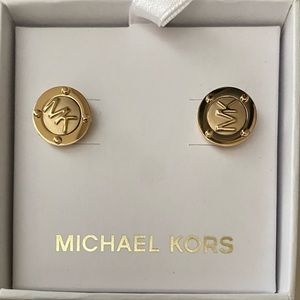 NIB Michael Kors Gold Stud Earrings